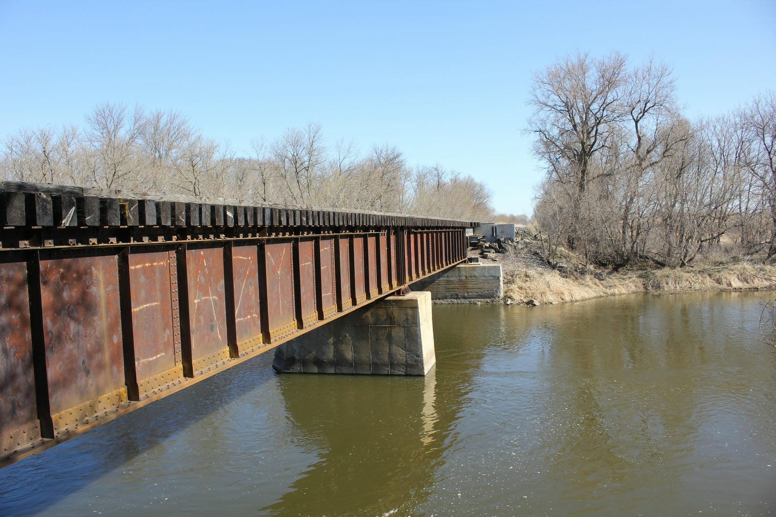 Looking north